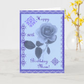 Carte Rose Bleu : Bonne maman d'anniversaire ! (Fleur jaune)