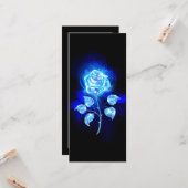 Carte Rose bleu brûlant (Devant/Arrière en situation)