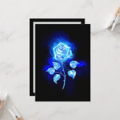 Carte Rose bleu brûlant (Devant/Arrière en situation)