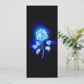 Carte Rose bleu brûlant (Debout devant)