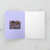 Carte Rose bleu pourpre de jardin d'iris (Intérieur)