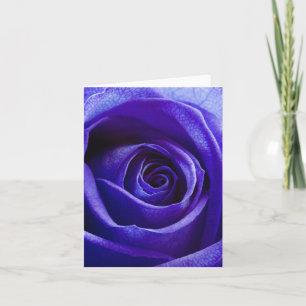 Carte Rose bleue