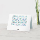 Carte Rose bleue (Dos)
