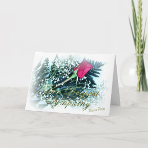 Carte Rose Bqt sur neige S 84-z