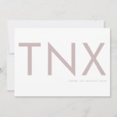 Carte Rose brillant Ultra moderne Gras Grosse mère Merci (Devant)