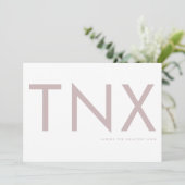 Carte Rose brillant Ultra moderne Gras Grosse mère Merci (Debout devant)