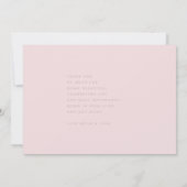 Carte Rose brillant Ultra moderne Gras Grosse mère Merci (Dos)