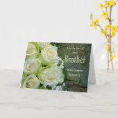 Carte rose Brother loss Sympathy (Fleur jaune)