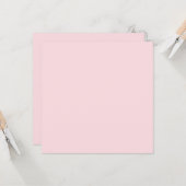Carte Rose Bubble Gum Uni (Devant/Arrière en situation)