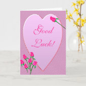 Carte Rose Bud Heart Good Luck Card (Fleur jaune)