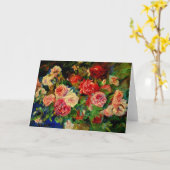 Carte Rose, célèbre peinture de Renoir (Fleur jaune)