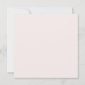Carte Rose Champagne Pastel Uni (Dos)