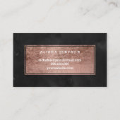 Carte rose chic de fidélité d'aquarelle de (Dos)