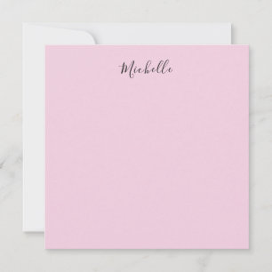 Carte Rose Clair Professionnel Écriture Manuscrite Class