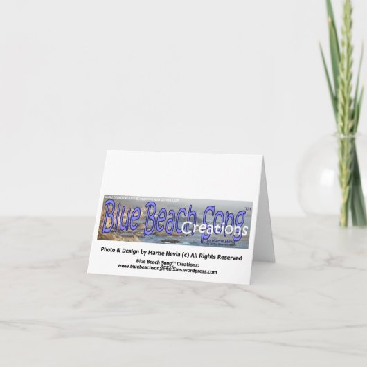 Carte Rose contre vert (Dos)