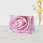 Carte rose d'acceptation de mariage de camélia (Fleur jaune)