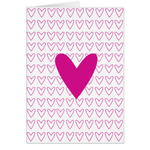 carte rose d'amour de coeur