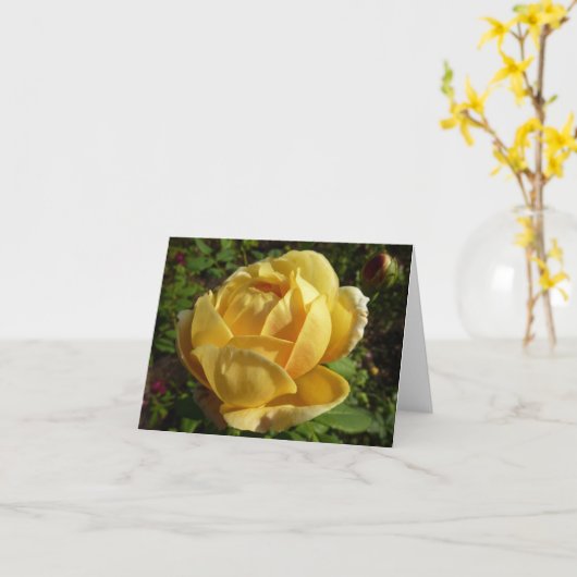 Carte Rose d'Angleterre (Fleur jaune)