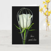 Carte Rose d'anniversaire de la nièce (Fleur jaune)