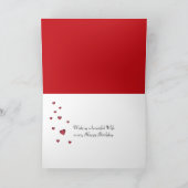 Carte Rose d'anniversaire pour femme (Intérieur)