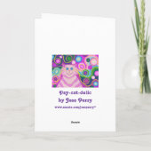 carte rose "d'anniversaire super" de "soeur" de (Dos)