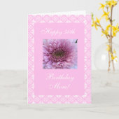 Carte Rose de 50 ans de mère (Fleur jaune)