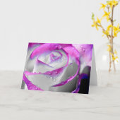 Carte Rose de beauté rose (Fleur jaune)