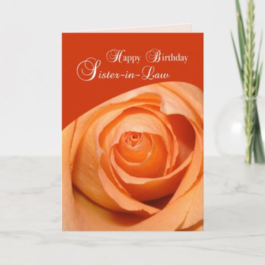 Carte Rose de belle-soeur Anniversaire religieux (Devant)