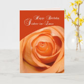 Carte Rose de belle-soeur Anniversaire religieux (Fleur jaune)