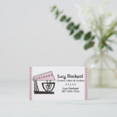 Carte rose de biscuits de gâteau de boulangerie de (Debout devant)