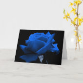 Carte Rose de bleu (Fleur jaune)
