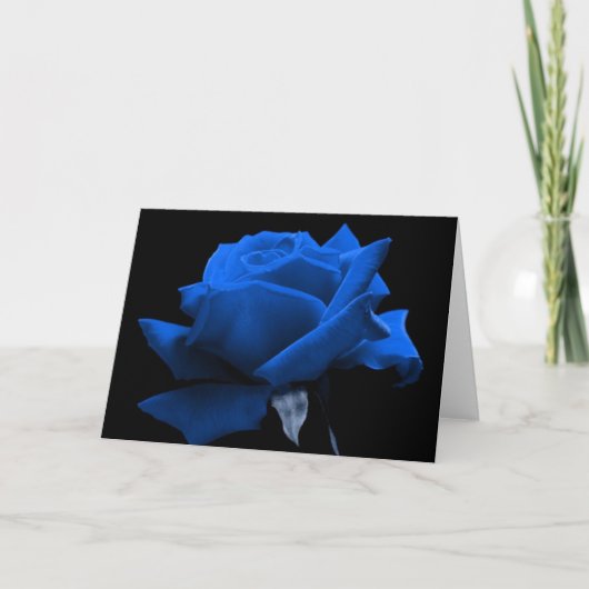 Carte Rose de bleu (Devant)