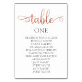 Carte rose de calligraphie Mariage de siège 3.5x5 (Par défaut)