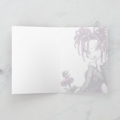 Carte rose de fée de fleur de Saint-Valentin de (Intérieur)