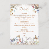 Carte rose de fermeture de jardin à papillon d'or (Devant)