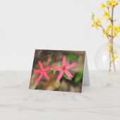 Carte Rose de feu - Customized2 (Fleur jaune)