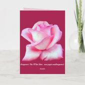 Carte rose de jour de Valentines (Dos)