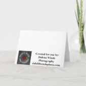 Carte rose de joyeux anniversaire de chrysanthème (Dos)