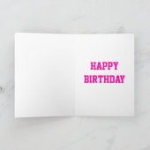 Carte rose de "joyeux anniversaire" de "VIP SIS" (Intérieur)