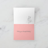 Carte Rose de juin anniversaire Chèvrefeuille Fleur de n (Intérieur)