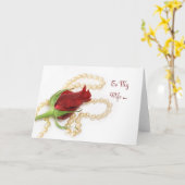 Carte Rose de la femme d'anniversaire (Fleur jaune)