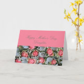 Carte rose de la Fête des mères (Fleur jaune)