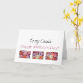 Carte rose de la fête des mères de Cousin Happy (Fleur jaune)