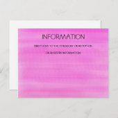 CARTE ROSE DE L'INFORMATION D'AQUARELLE (Devant / Derrière)