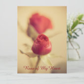 Carte Rose de mon coeur (Debout devant)