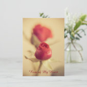 Carte Rose de mon coeur (Debout devant)