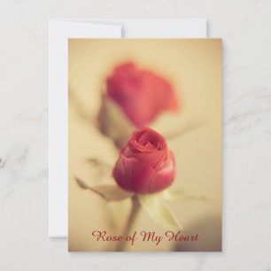 Carte Rose de mon coeur