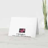 Carte rose de nénuphars (Dos)