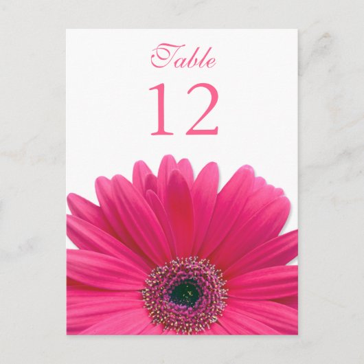 Carte rose de nombre de Tableau de marguerite de (Devant)