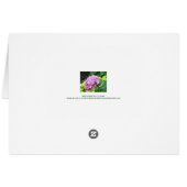 Carte rose de nombre de Tableau de mariage (Dos Horizontal)